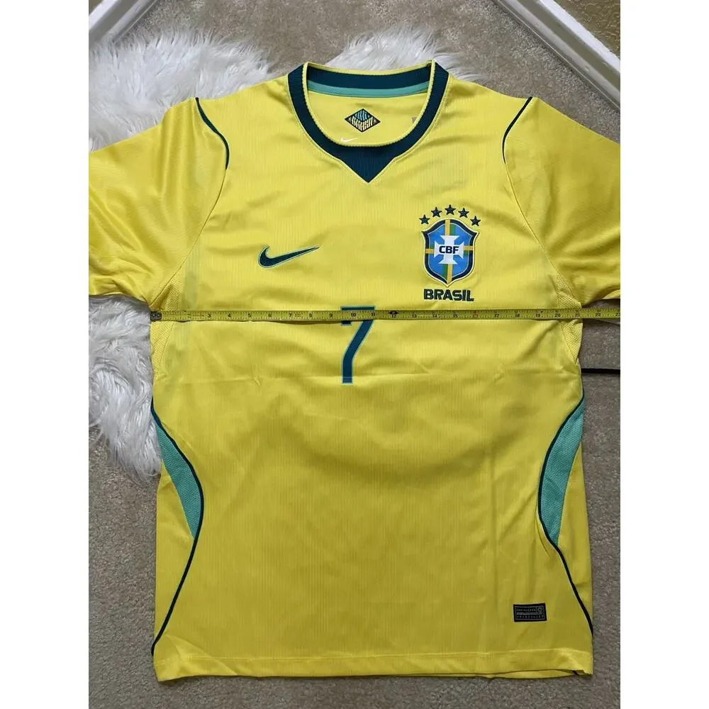 Nike Brazil 26’ National Team Vini Jr. #7 Soccer Fan Jersey Yellow Green XL